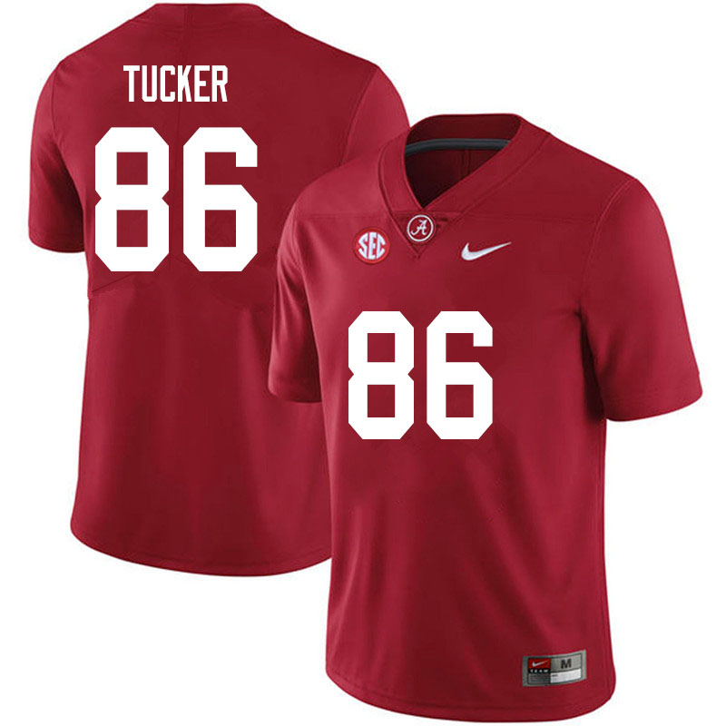 Men #86 Carl Tucker Alabama Crimson Tide College Football Jerseys Sale-Crimson